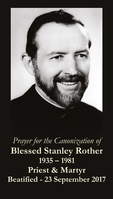 Blessed Fr. Stanley Rother Beatification Card